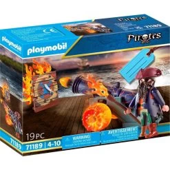 Playmobil Pirates Pirat Med Kanon 71189 19 Dele OneSize Legetøjsfigur
