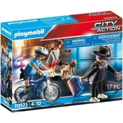 Playmobil Police Bicycle With Thief 70573