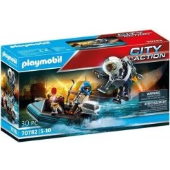 Playmobil Police Jet Pack With Boat 70782