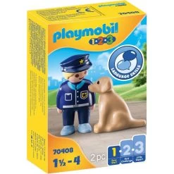 Playmobil Politibetjent Med Hund 70408