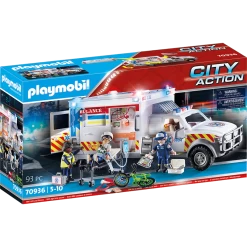 Playmobil Rescue Vehicles Ambulance With Lights & Sound
