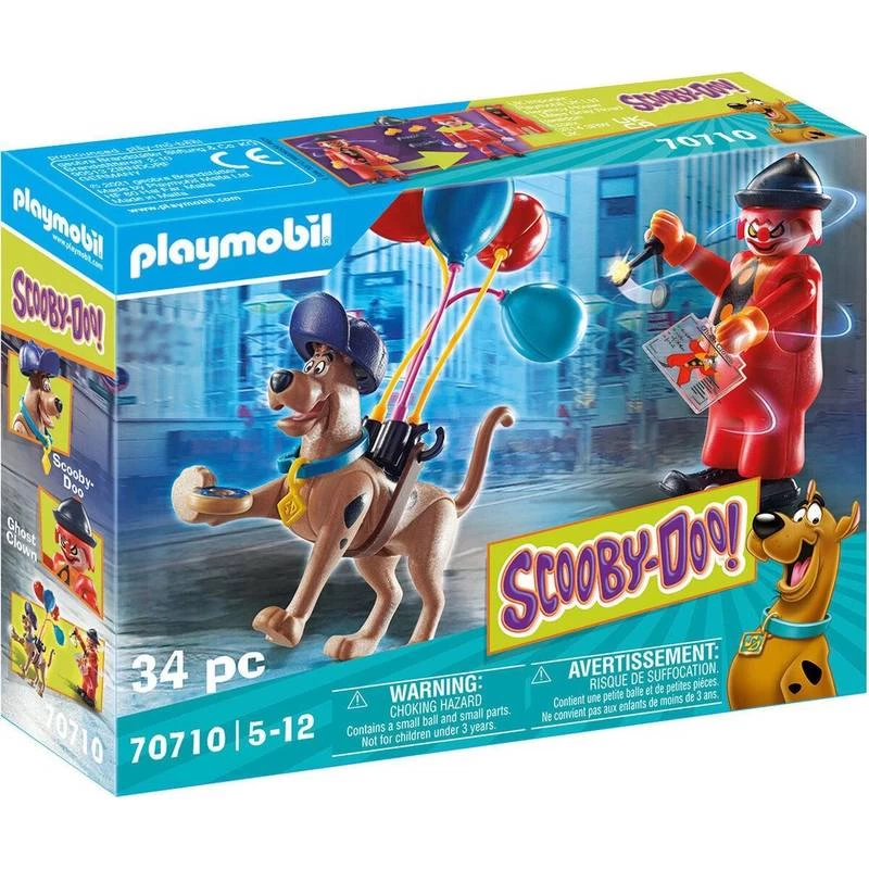 Playmobil Scooby Doo Adventure With Ghost Clown 70710