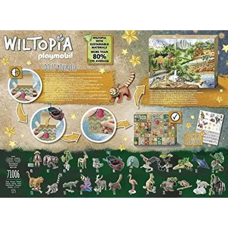 Playmobil Wiltopia DIY Advent Calendar: Animal Trip Around The World 71006 - Billede 4