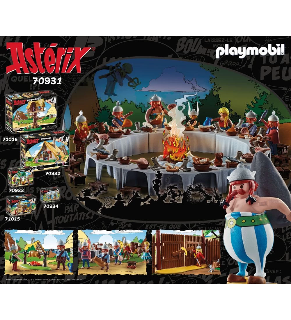 Playmobil Asterix - Den Store Landsbyfest - 70931 - 310 Dele - Billede 3