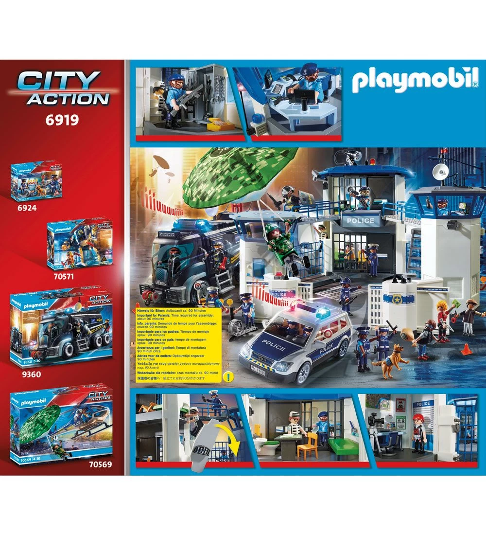 Playmobil City Action - Politistation Med Fængsel - 6919 - 256 D - Billede 2