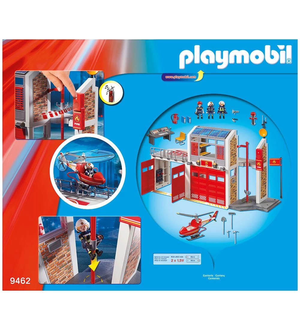Playmobil City Action - Stor Brandstation - 94627 - 181 Dele - Billede 2