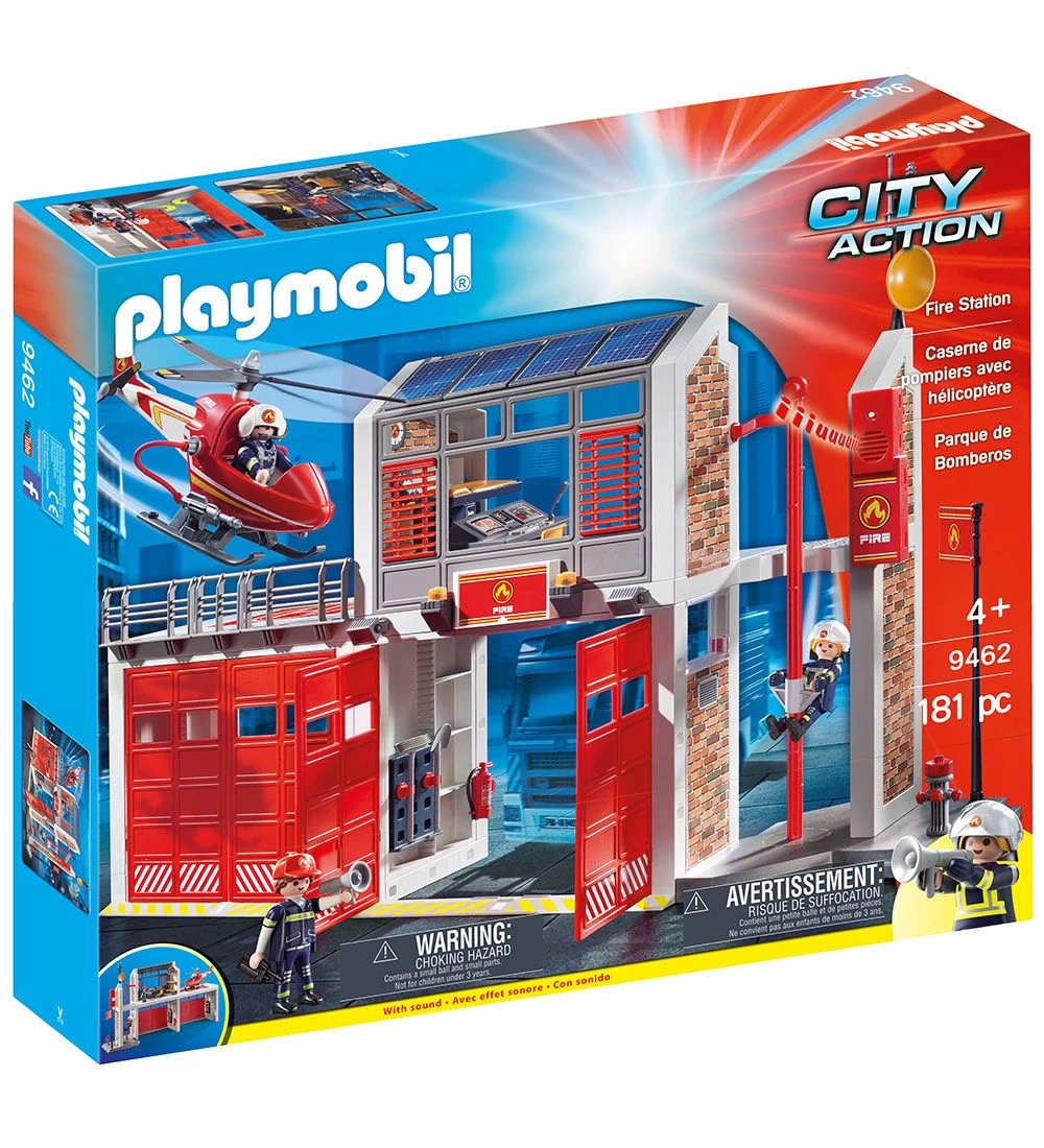 Playmobil City Action - Stor Brandstation - 94627 - 181 Dele