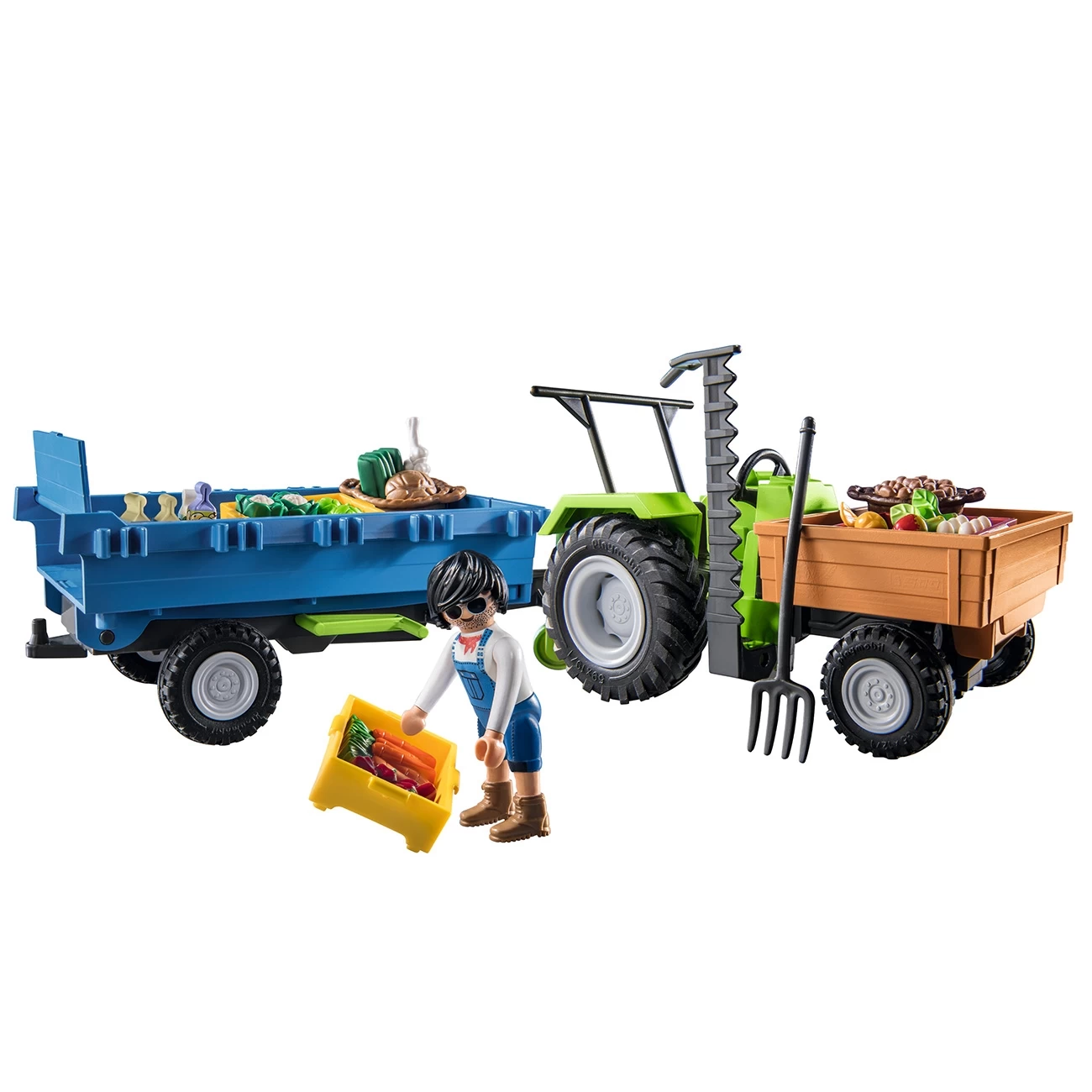 Playmobil® Country - Traktor Med Anhænger - Billede 4
