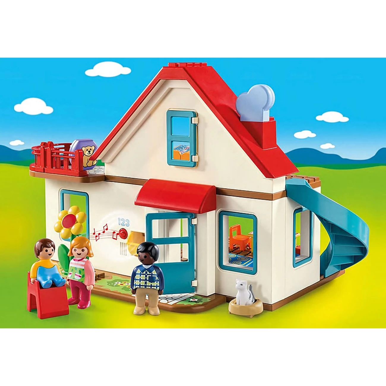 Playmobil® 1.2.3 - Familiehus - Billede 3