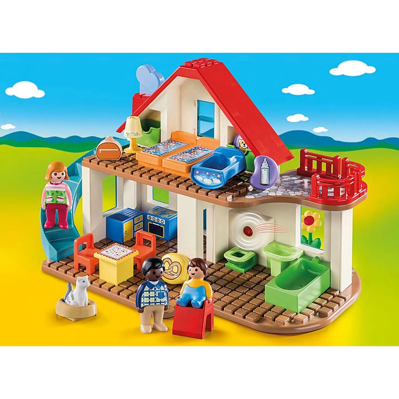 Playmobil® 1.2.3 - Familiehus - Billede 2